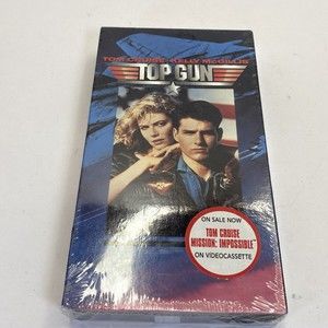 1996 Paramount SEALED VHS TOP GUN (1986) Tom Cruise Watermarks